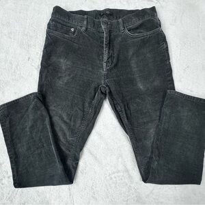 Banana Republic Dark Gray Corduroy Mens Pants 32x28 slim fit 5 pocket